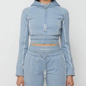 NWT - Manière De Voir Mesh Banded Hoodie and Joggers FULL SET